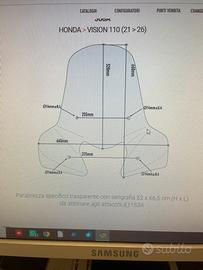 Parabrezza Givi per Honda Vision
