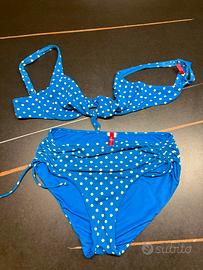 Bikini Yamamay blu a pois taglia L