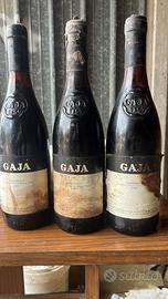 Bottiglie Barbaresco Gaia anno 85, 88,89