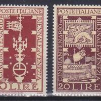 1949 50° ANNIVERSARIO BIENNALE ARTE VENEZIA MNH **