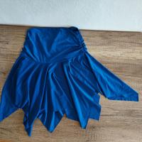 gonna blu elettrico S elasticizzata nuova