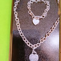 collana e bracciale argento return to Tiffany