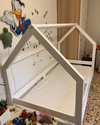 Letto casetta montessoriano mon lit cabanne