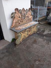 PANCA LACCATA DIPINTA CASSAPANCA 