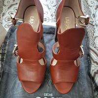 scarpe con tacco liu jo marrone 