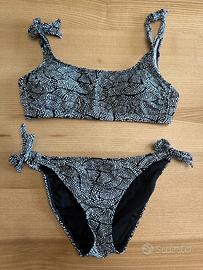 Bikini donna Shein taglia L pois nero bianco nuovo
