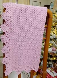 Copertina neonata in pura lana baby merino