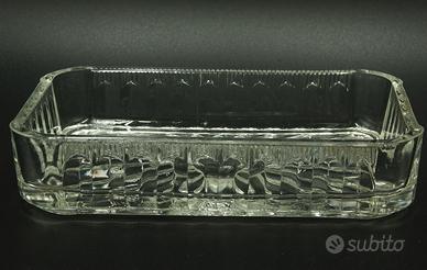 Antipastiera vintage in vetro molato