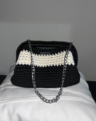 Clutch nera e bianca