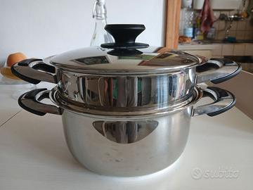 PENTOLE INOX 18/10 MONDIALCASA PER COTTURA BAGNOMA