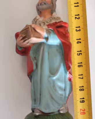 Statuina Presepe Vintage "Re Magio In Piedi / Gasp