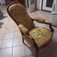 Poltrona antica fine 800 reclinabile