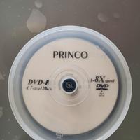 CD NUOVI PRINCO DVD-R 4.7 GB 120 MIN 1-8X SPEED