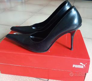 scarpe decoltè nere  con tacco 7 cm  taglia 37