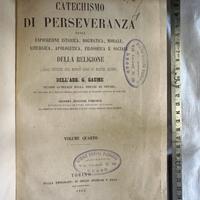 Libro antico  Catechismo di Perseveranza