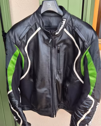 Giacca moto KAWASAKI in pelle