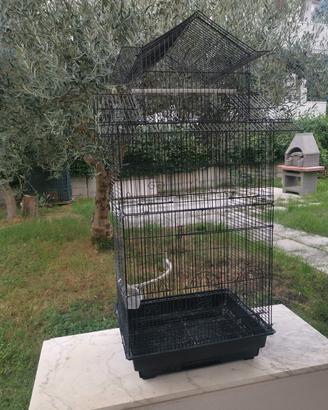 Gabbia voliera a pagoda per uccelli canarini