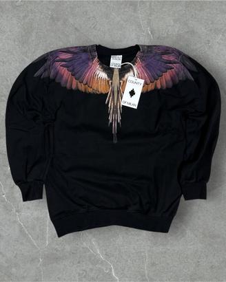 Felpa Marcelo Burlon Nera Ali - Uomo