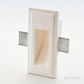 Segnapasso per scale  gesso verniciabile 90x38 mm