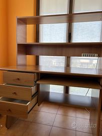 Scrivania in Legno color rovere