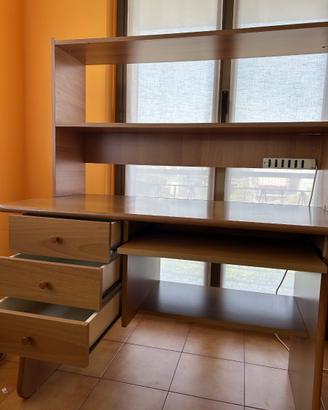 Scrivania in Legno color rovere