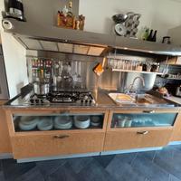 Blocco cucina Acciaio e Rovere Arc Linea