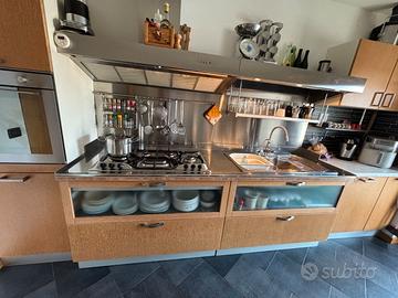 Blocco cucina Acciaio e Rovere Arc Linea