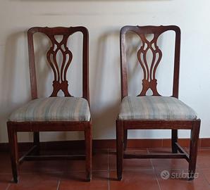 Sedia coppia con seduta removibile