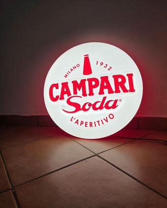 Insegna luminosa campari soda
