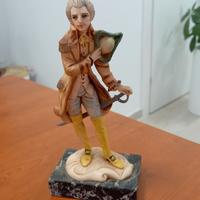 Statuina di deposizione italiana d'epoca su marmo 