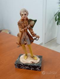 Statuina di deposizione italiana d'epoca su marmo 
