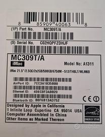  I mac 21.5 con tastiera e mouse