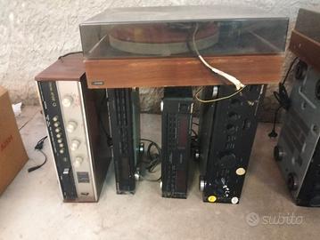 Lotto componenti elettroni HIFI amplif giradischi