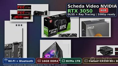 PC Gaming Ryzen 5 | RTX 3050 16gb ram  1tb ssd m2