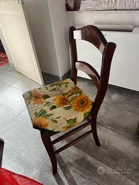 Set di 6 sedie in legno