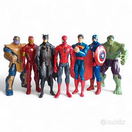 Mega Lotto 7 Action Figure 30cm Marvel Hasbro / DC