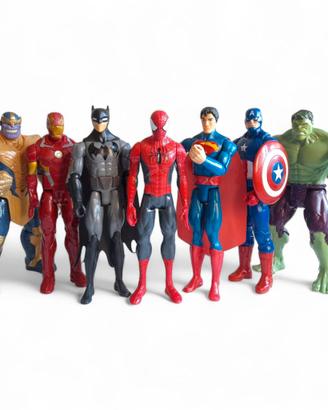 Mega Lotto 7 Action Figure 30cm Marvel Hasbro / DC