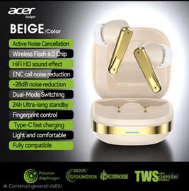  auricolari wireless di Acer Anniversario 