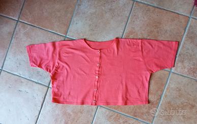 Top rosa in cotone 