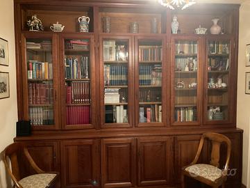 Libreria a muro legno massello