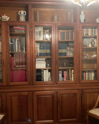 Libreria a muro legno massello