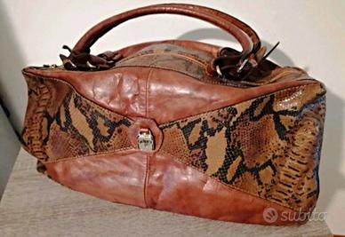 Borsa in pelle Adu's con inserti pregiati vintage
