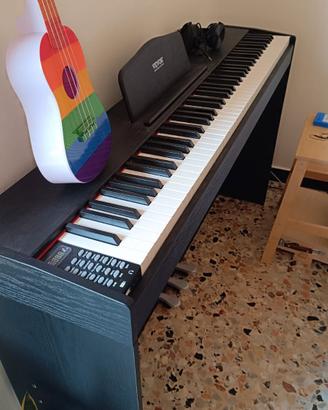 Pianoforte digitale 88 tasti pesati con pedaliera