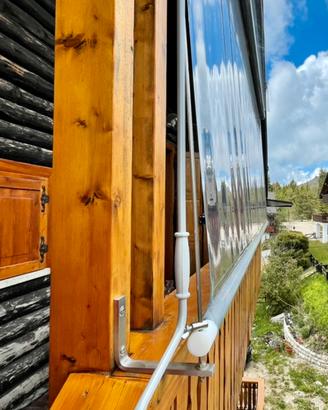 Tenda trasparente in pvc