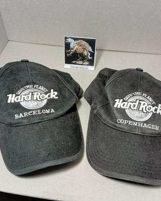 Set 2 cappellini originali Hard Rock Cafè