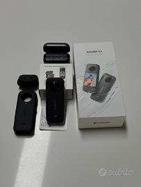 Insta360 X3 piu accessori 2 batterie e cover