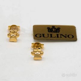 Orecchini in oro giallo 18 kt la zampa E.1570