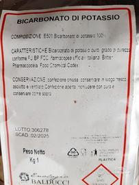 Bicarbonato di potassio 7.5 kg