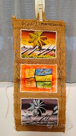 arazzo decorativo in juta proveniente dalla Repubb