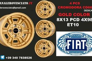 Cerchi cromodora cd66 8x13 4x98 et-3 FIAT ORO
